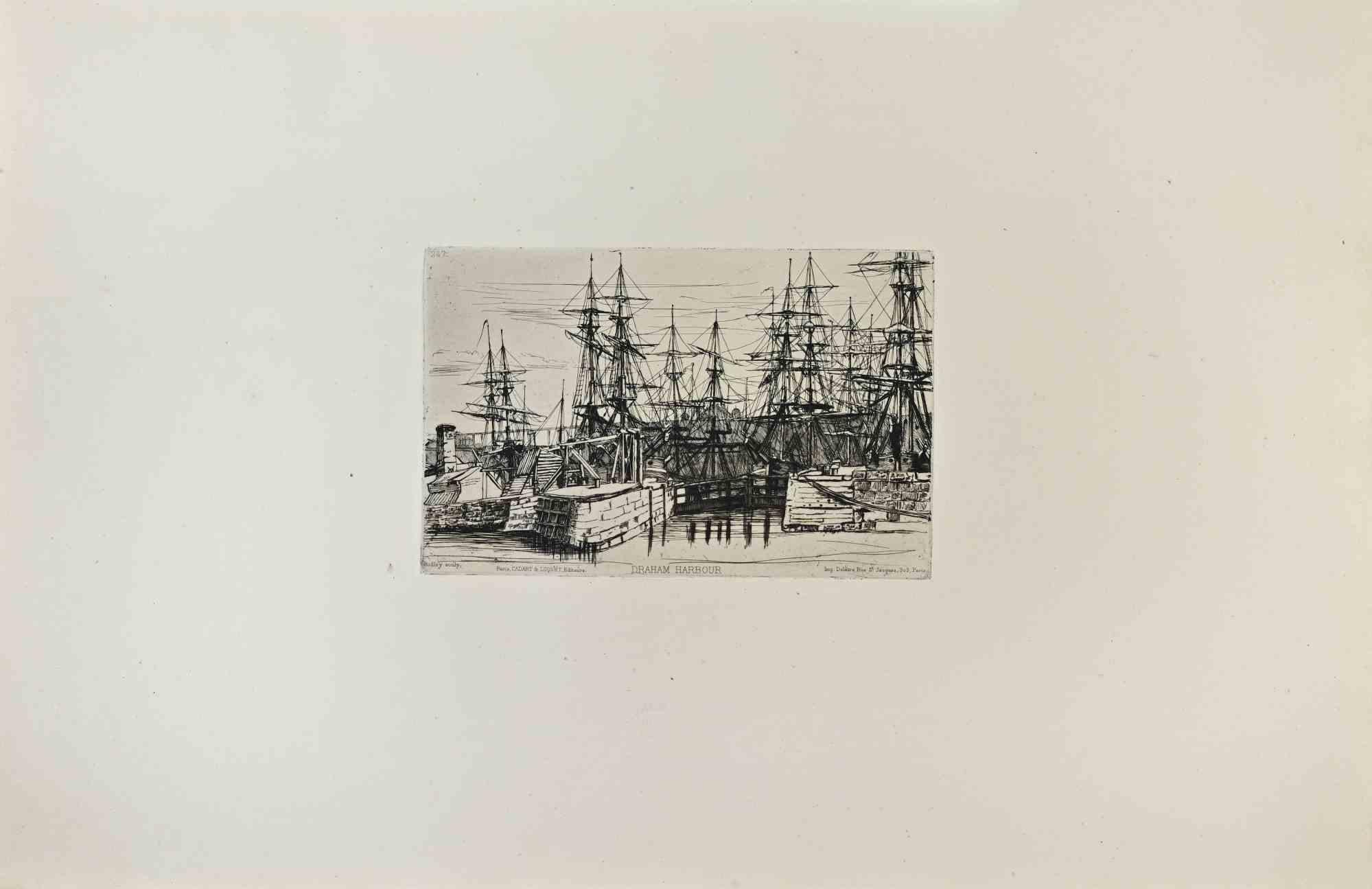 Landscape Print de William Ridley (engraver) - William Ridley - Aguafuerte de William Ridley - Década de 1870
