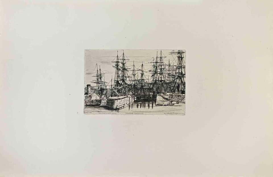 Paul Emile Colin - The Letter - Etching by Paul Emile Colin - 1930s For ...