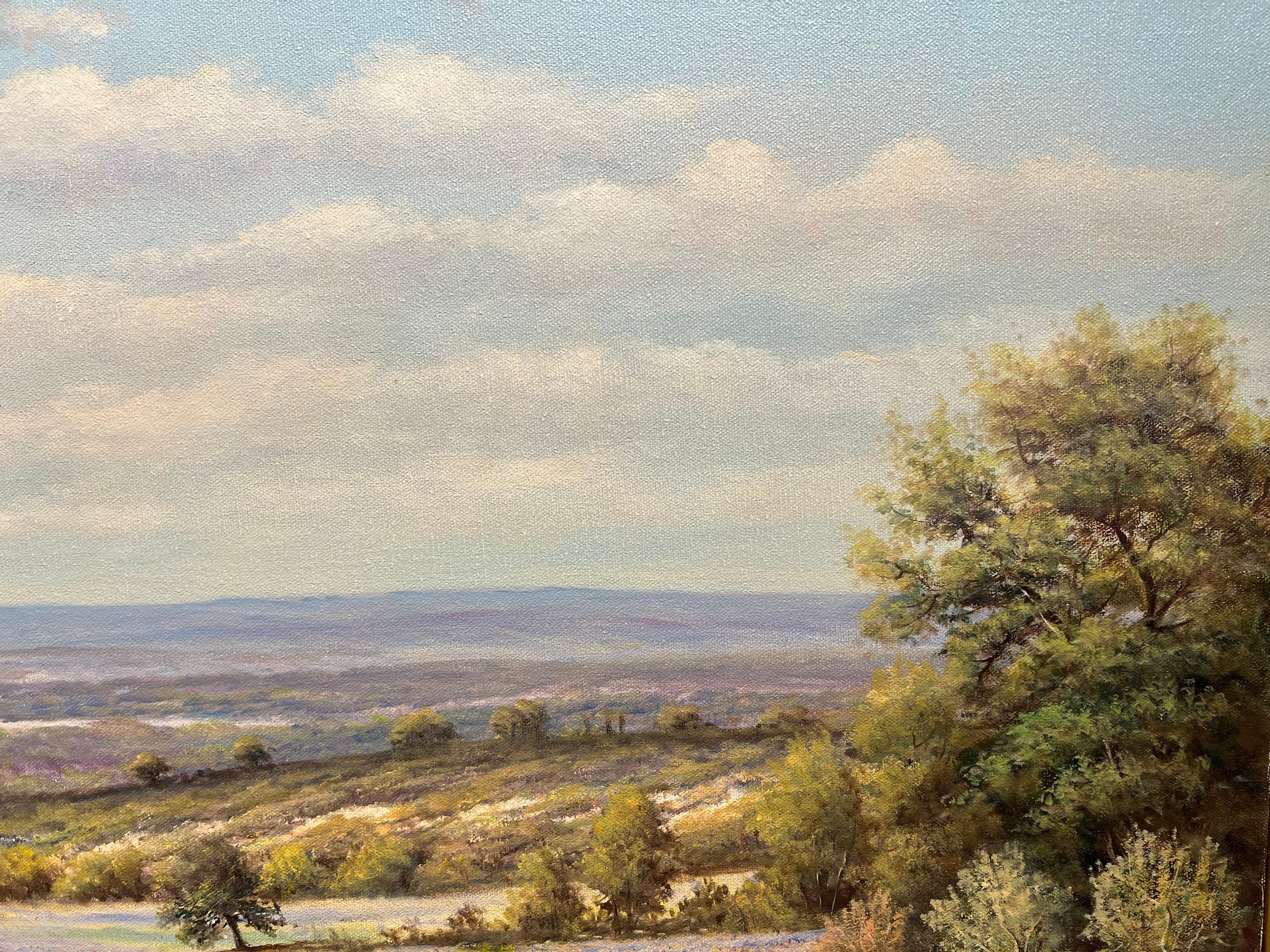 April Bluebonnets (Sonstige Kunststile), Painting, von William Robert Thrasher