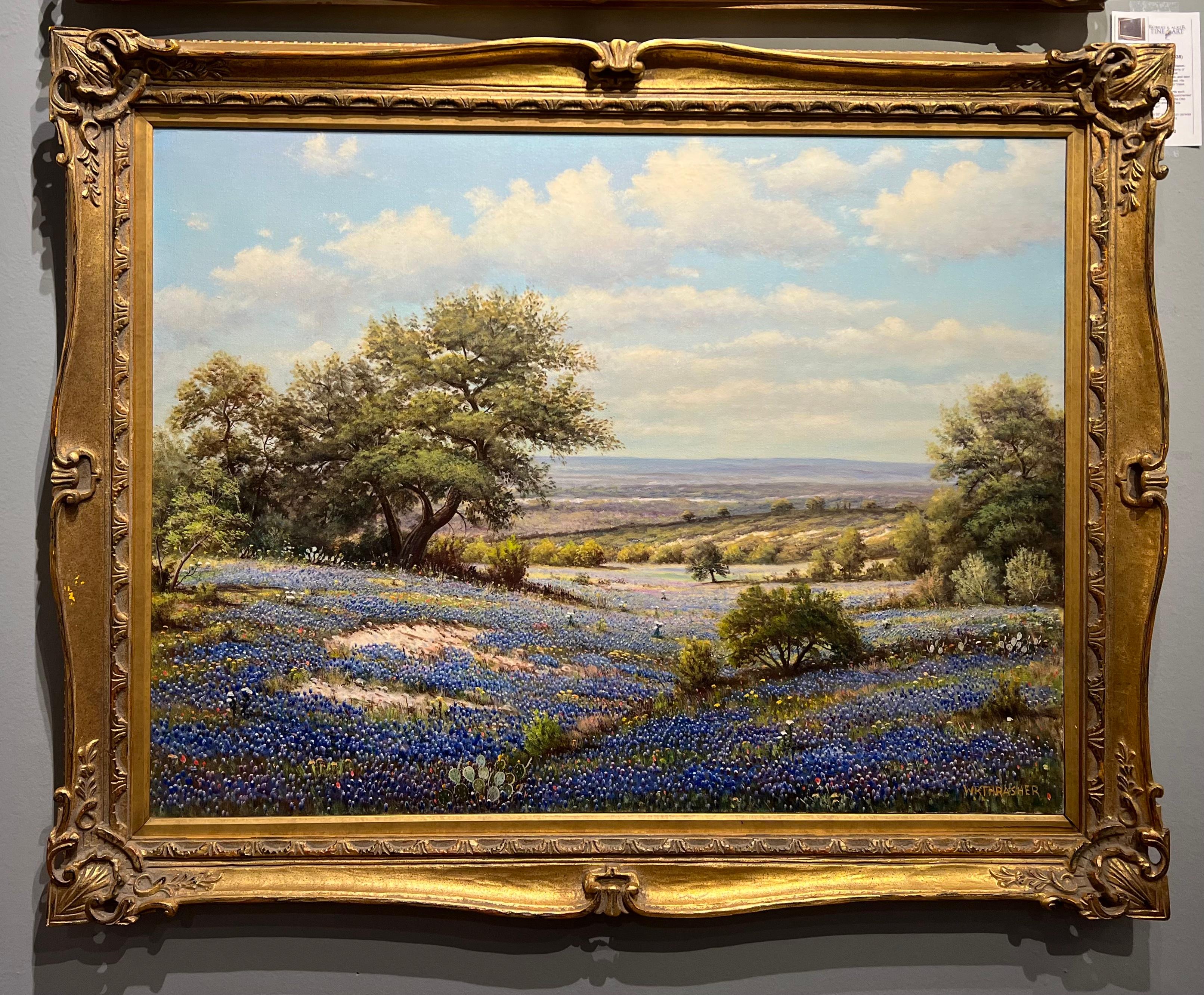 April Bluebonnets – Painting von William Robert Thrasher