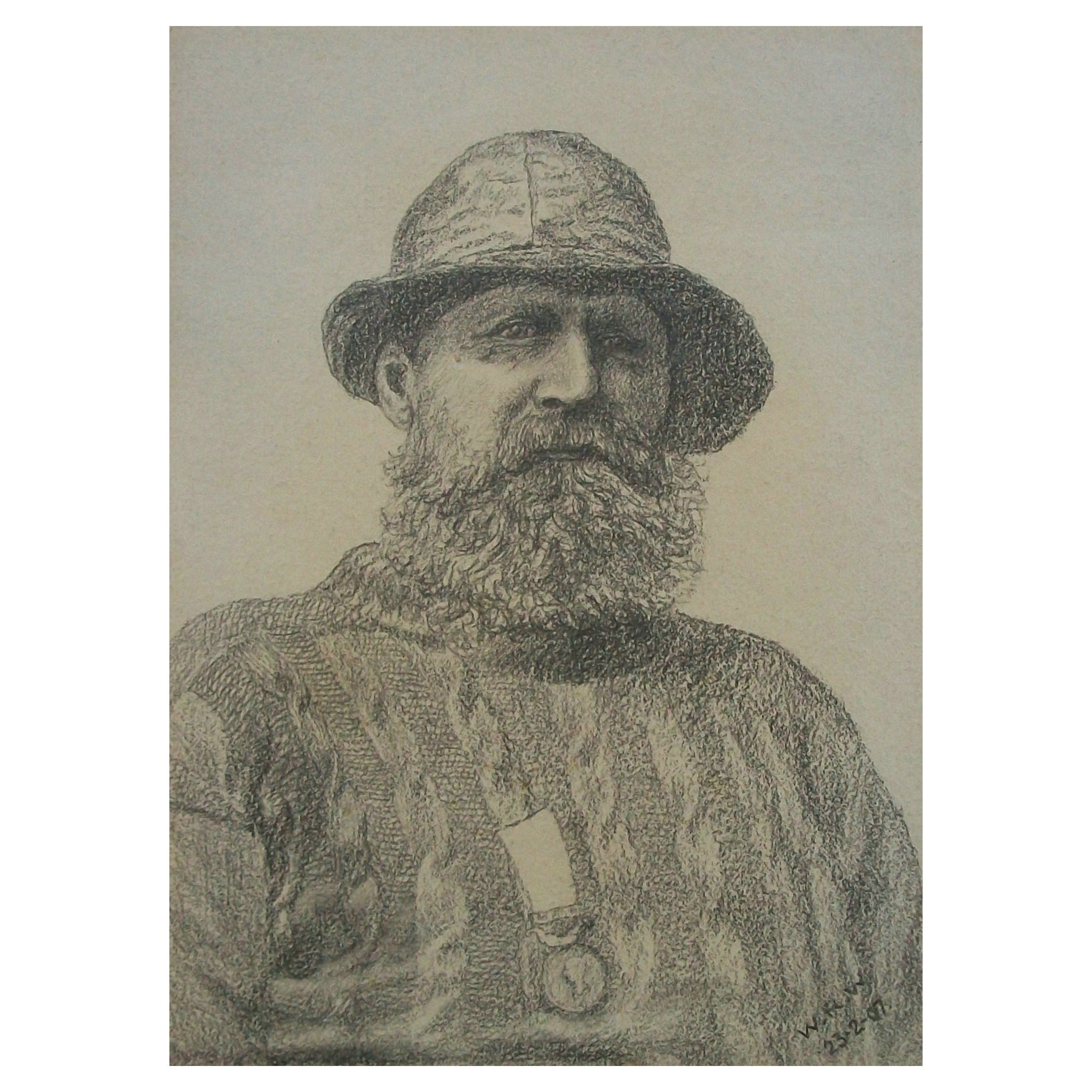 WILLIAM ROBERT WEYER - 'Ein Sohn des alten England' - Feines Bleistiftporträt - Großbritannien - 1907