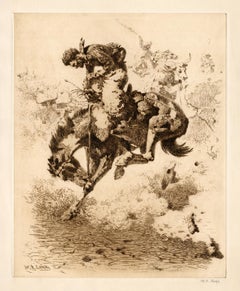 'Foul Rope (Left)' - rodeo americano degli inizi