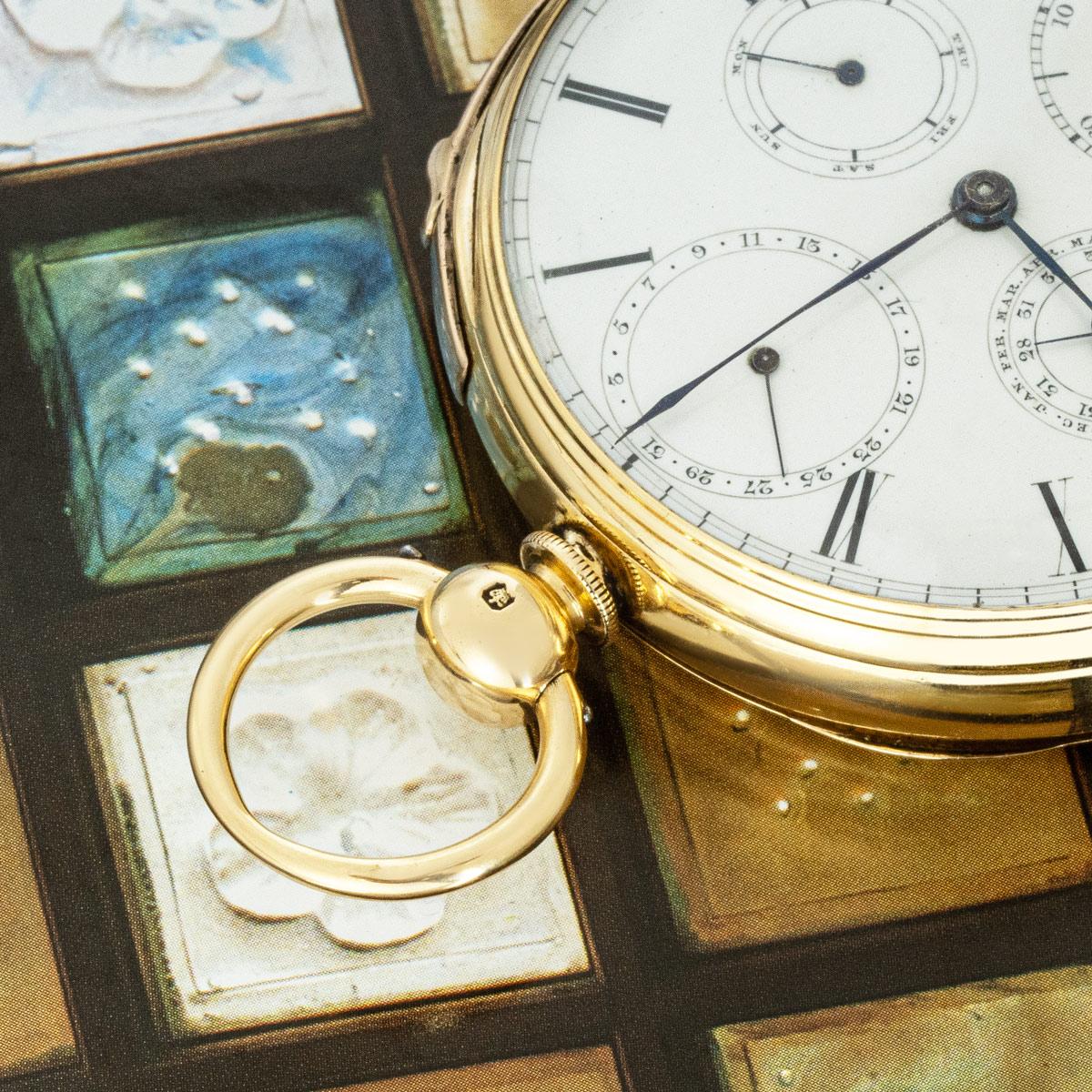 Men's William Rogers Rare Gold Quarter Repeater Calendar Pocket Watch C1862