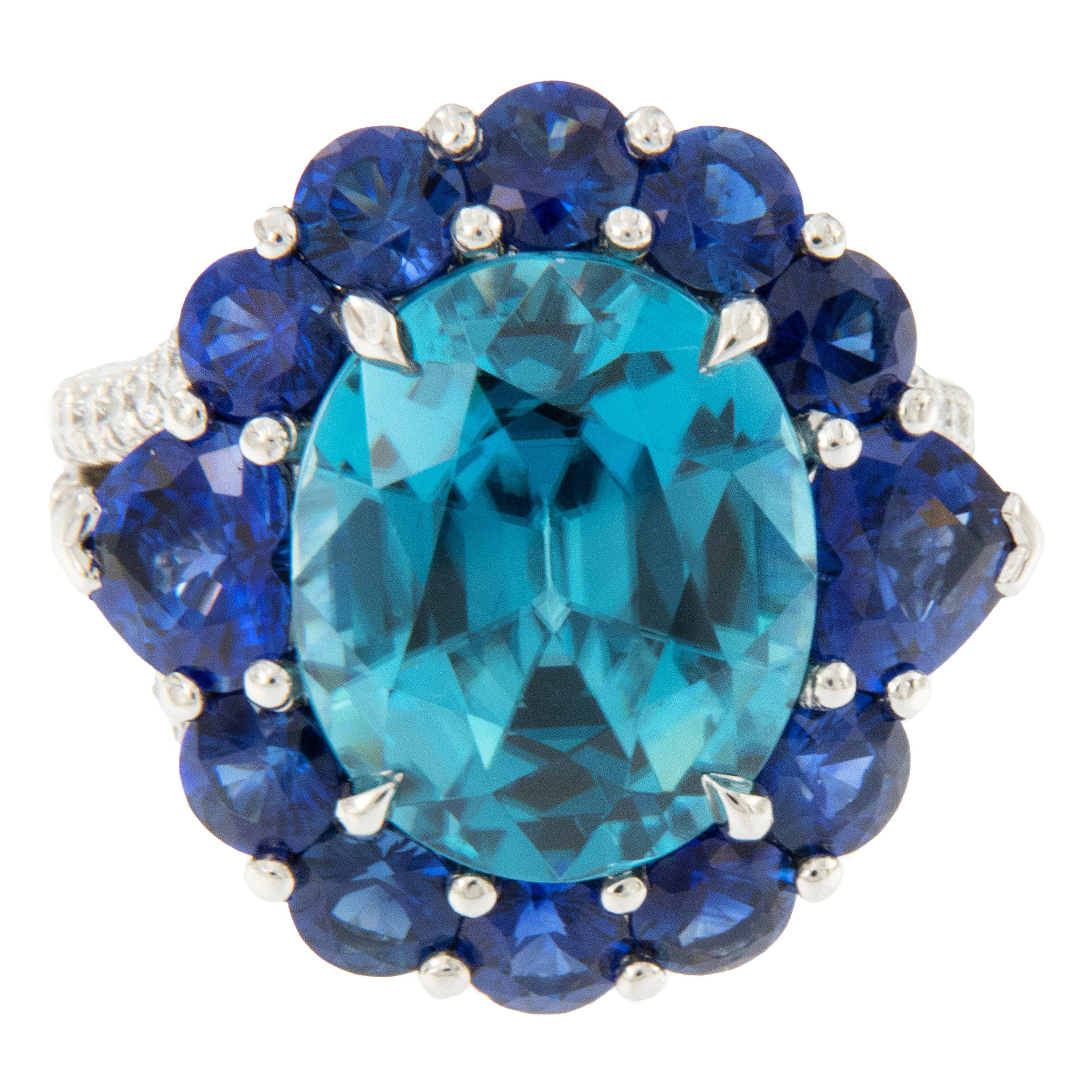 William Rosenberg 18 Karat Yellow Gold 17.14 Ct Peridot with AGL ...