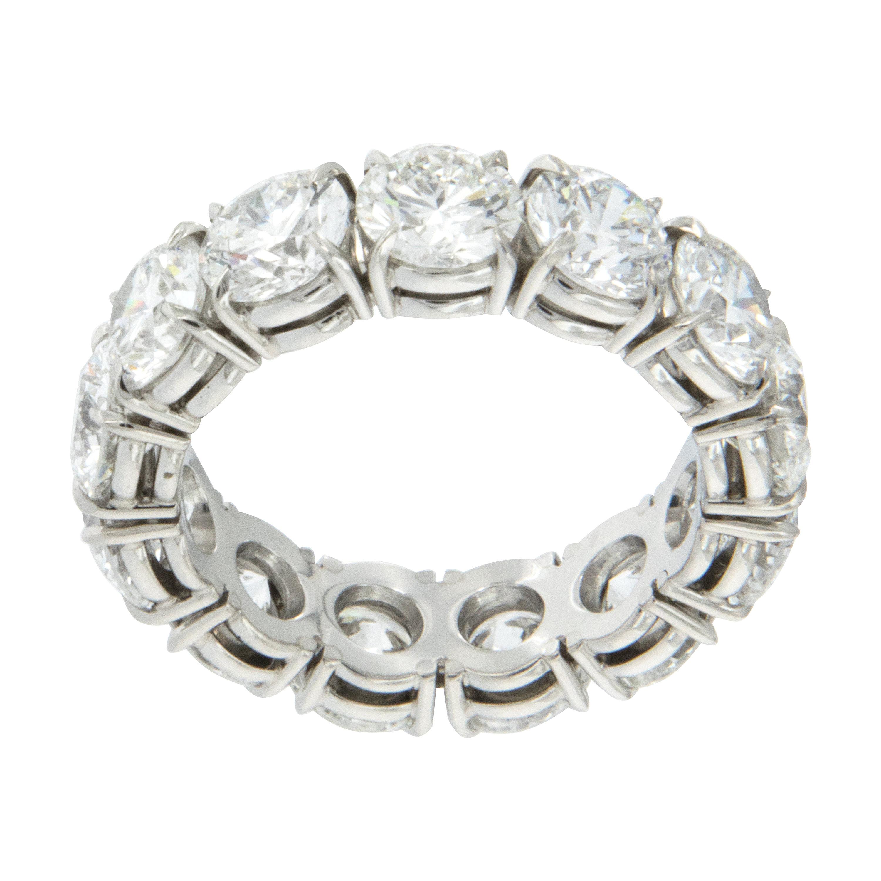 William Rosenberg Platinum Diamond Eternity Ring 6.84 Carat