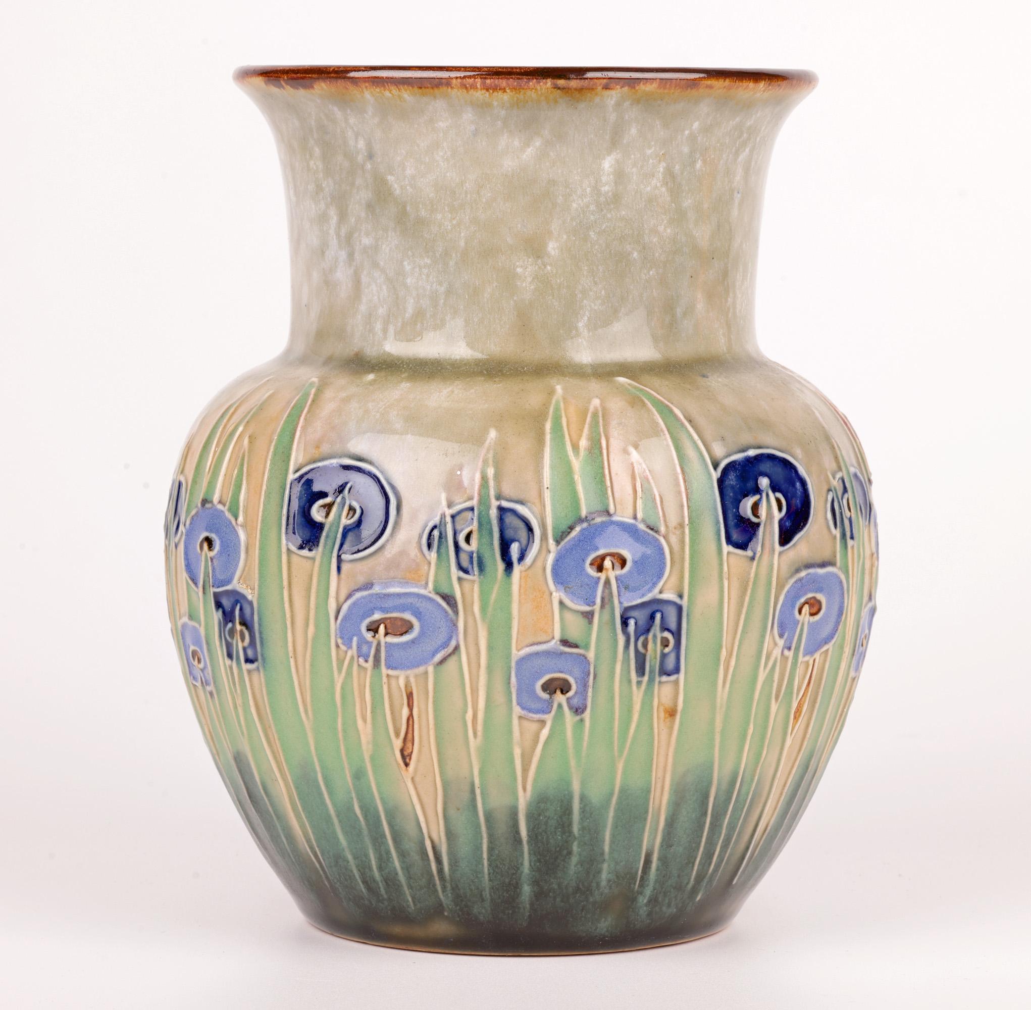The Row Rare Doulton Lambeth Art Deco Tube Lined Vase Bon état - En vente à Bishop's Stortford, Hertfordshire