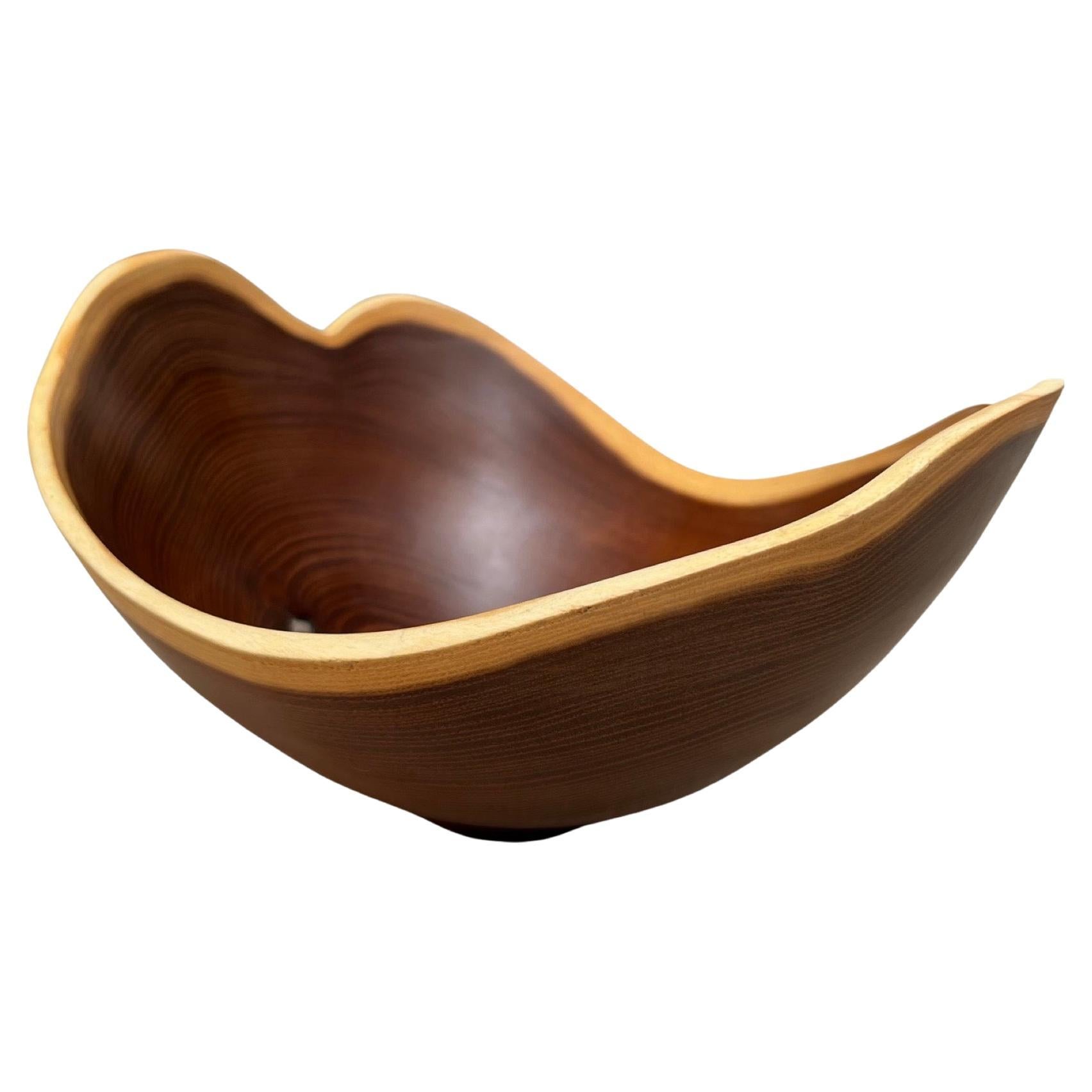 Organic Modern William Rubenstein Sculptural Osage Orange Wood Bowl