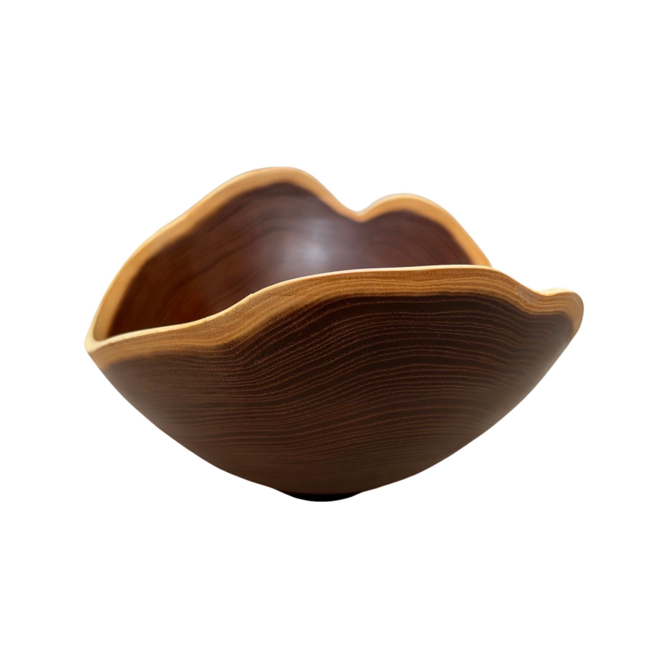 Contemporary William Rubenstein Sculptural Osage Orange Wood Bowl