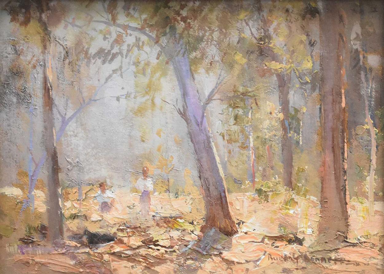Ensemble de trois peintures à l'huile sur panneau de William Rubery Bennett (Australien), 20e siècle Bon état - En vente à Melbourne, Victoria