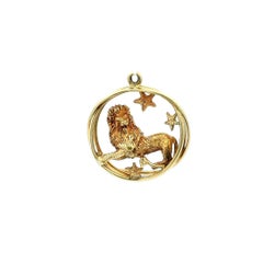William Ruser 1930's 3D Leo Lion Pendant