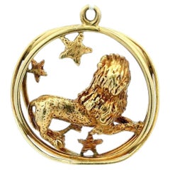 William Ruser 1930's 3D Leo Lion Pendant