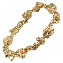 William Ruser, bracelet enfant du samedi vintage en or jaune