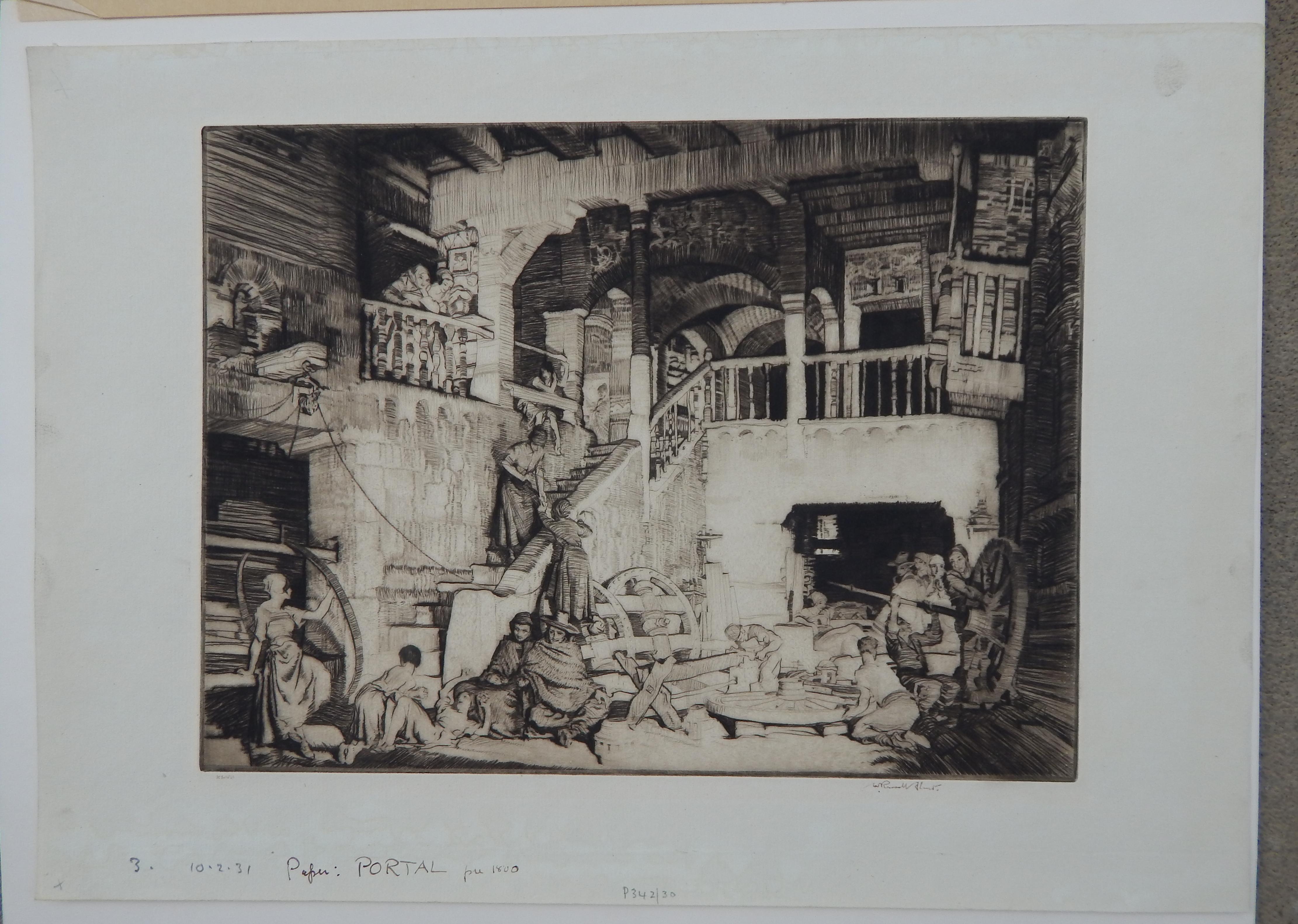 Sir William Russell Flint Original Etching, 1931, 