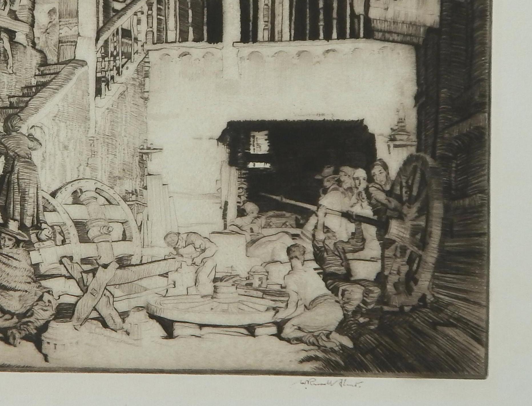 Sir William Russell Flint Original Etching, 1931, 