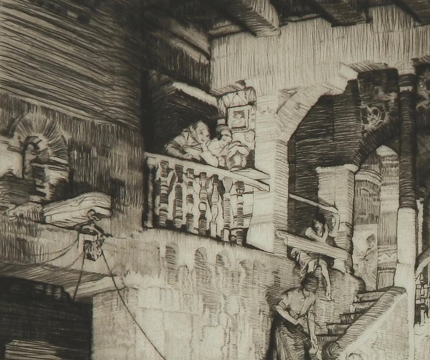 Sir William Russell Flint Original Etching, 1931, 