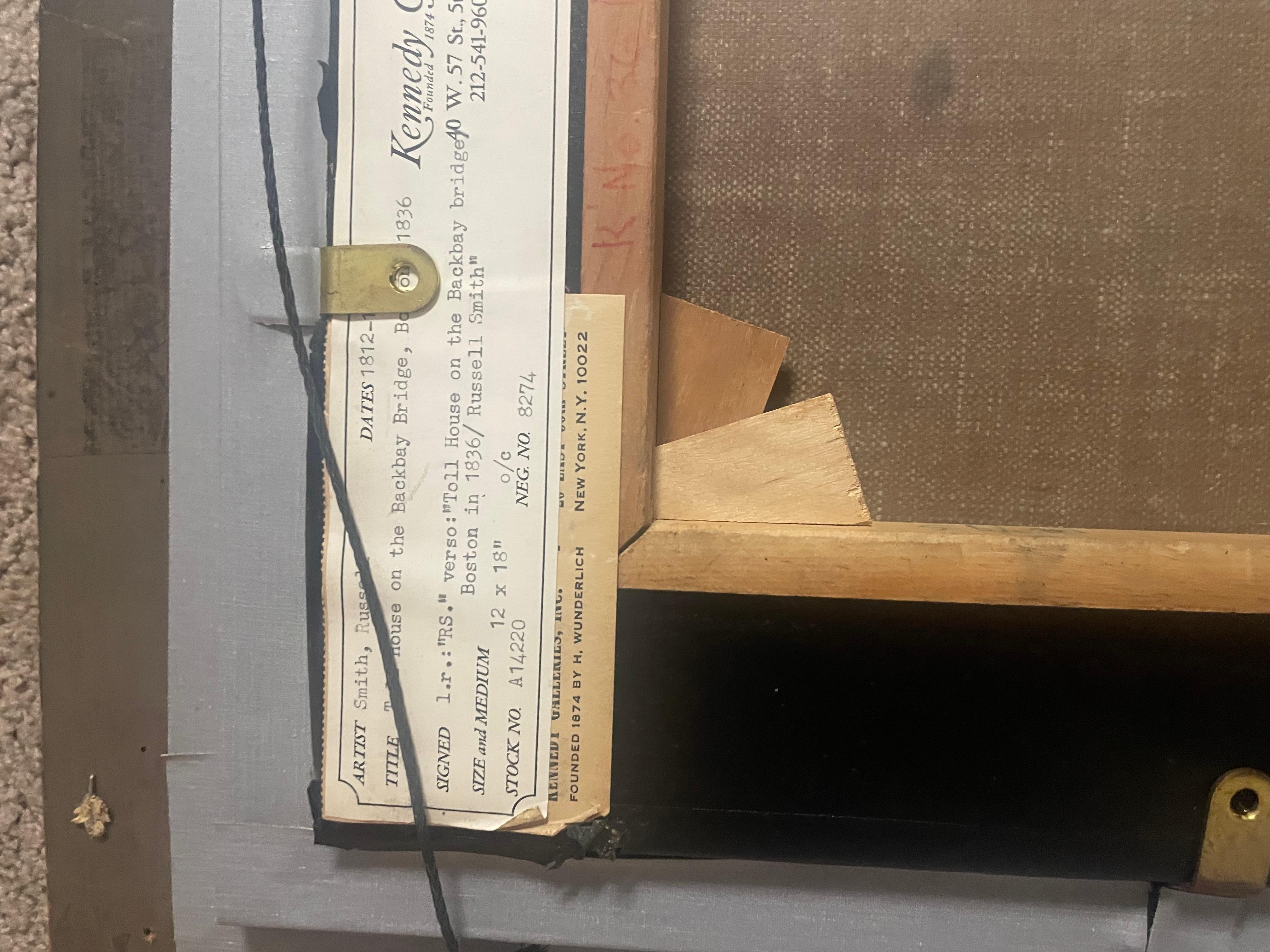 Poste de péage sur le pont de Back Bay, Boston, 1836 en vente 5