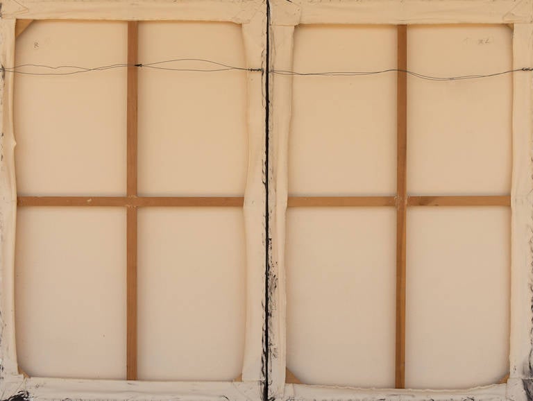'American Action Abstract', Large Beat Generation Diptych, Naked Lunch, Ginsberg For Sale 6