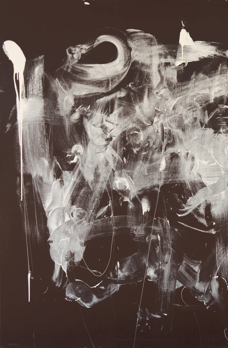 'American Action Abstract', Large Beat Generation Diptych, Naked Lunch, Ginsberg - Painting by William S. Burroughs