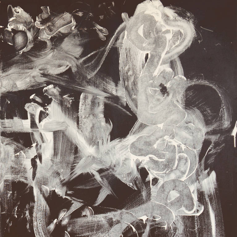 'American Action Abstract', Large Beat Generation Diptych, Naked Lunch, Ginsberg For Sale 2