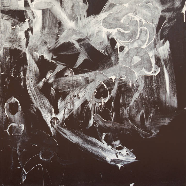 'American Action Abstract', Large Beat Generation Diptych, Naked Lunch, Ginsberg For Sale 3