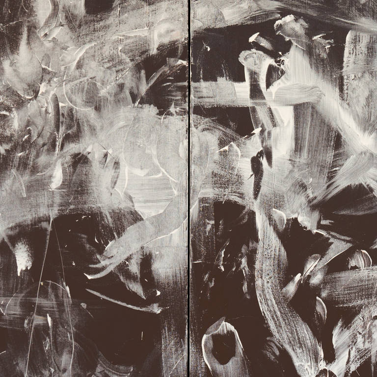 'American Action Abstract', Large Beat Generation Diptych, Naked Lunch, Ginsberg For Sale 4