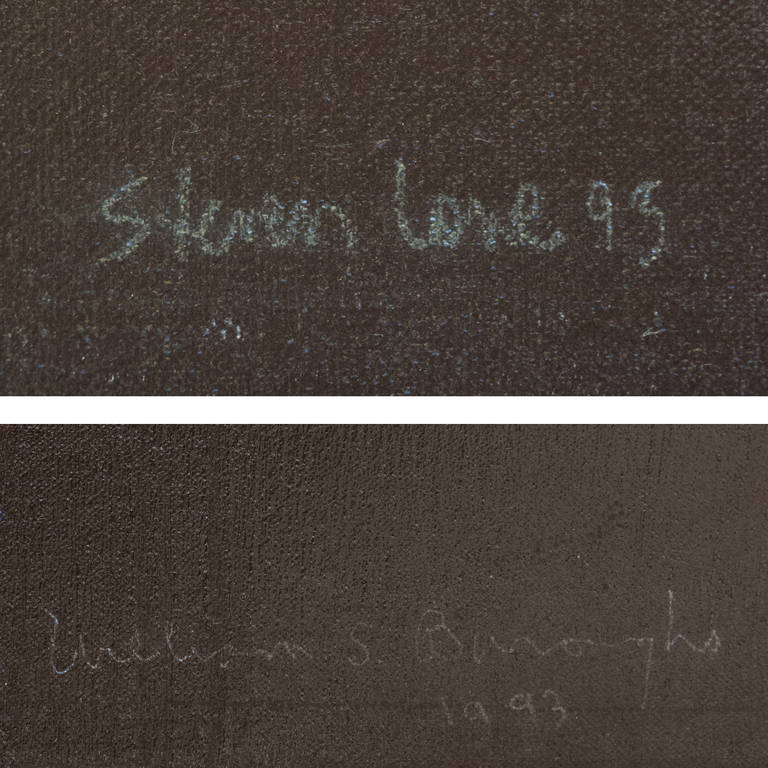 'American Action Abstract', Large Beat Generation Diptych, Naked Lunch, Ginsberg For Sale 5