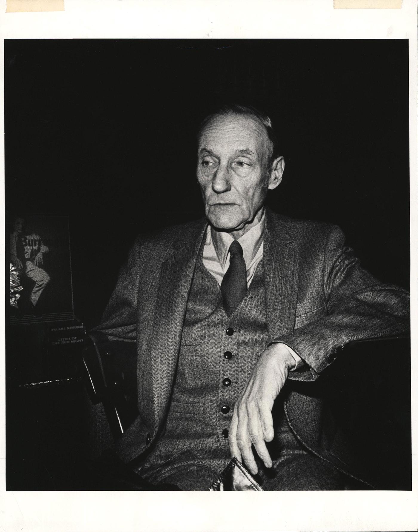 Seltene Vintage William S. Burroughs Dunkelkammerfotografie ( William Burroughs 1982)  im Angebot 1