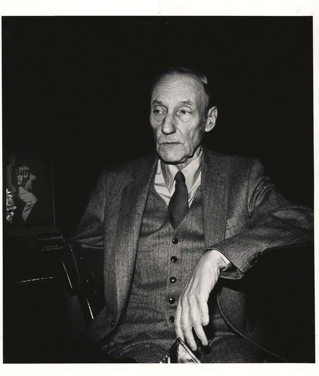 William S. Burroughs photograph c. 1982: 
This rare portrait of William Burroughs was captured by Marjorie Sovaa (Foy) - a prolific photojournalist in downtown Manhattan’s art scene from late 1970s until her passing in 2021. Most notability she