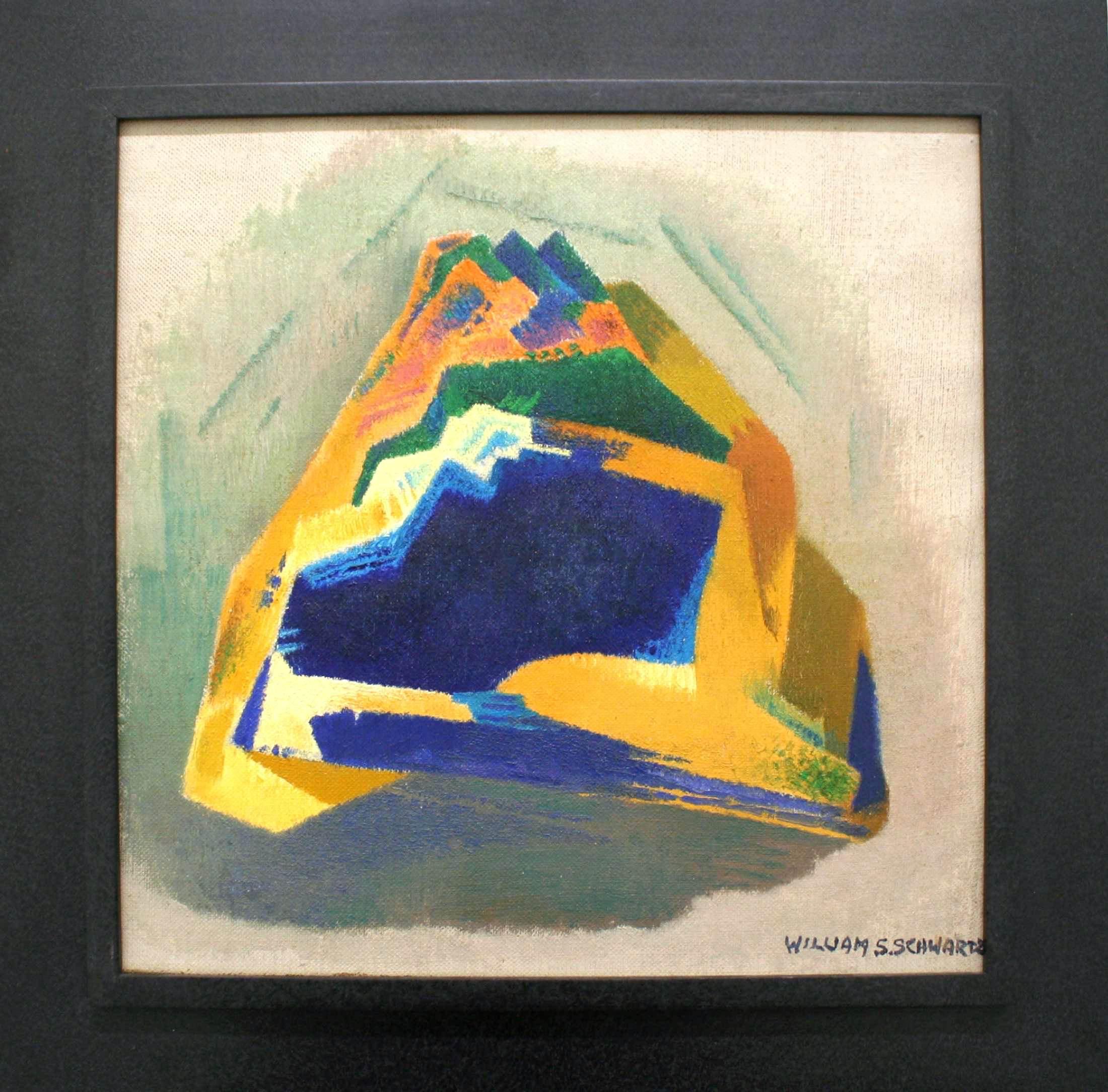 Abstraction transendentale de William Schwartz intitulée Impressions of the West n° 7 - Painting de William S. Schwartz