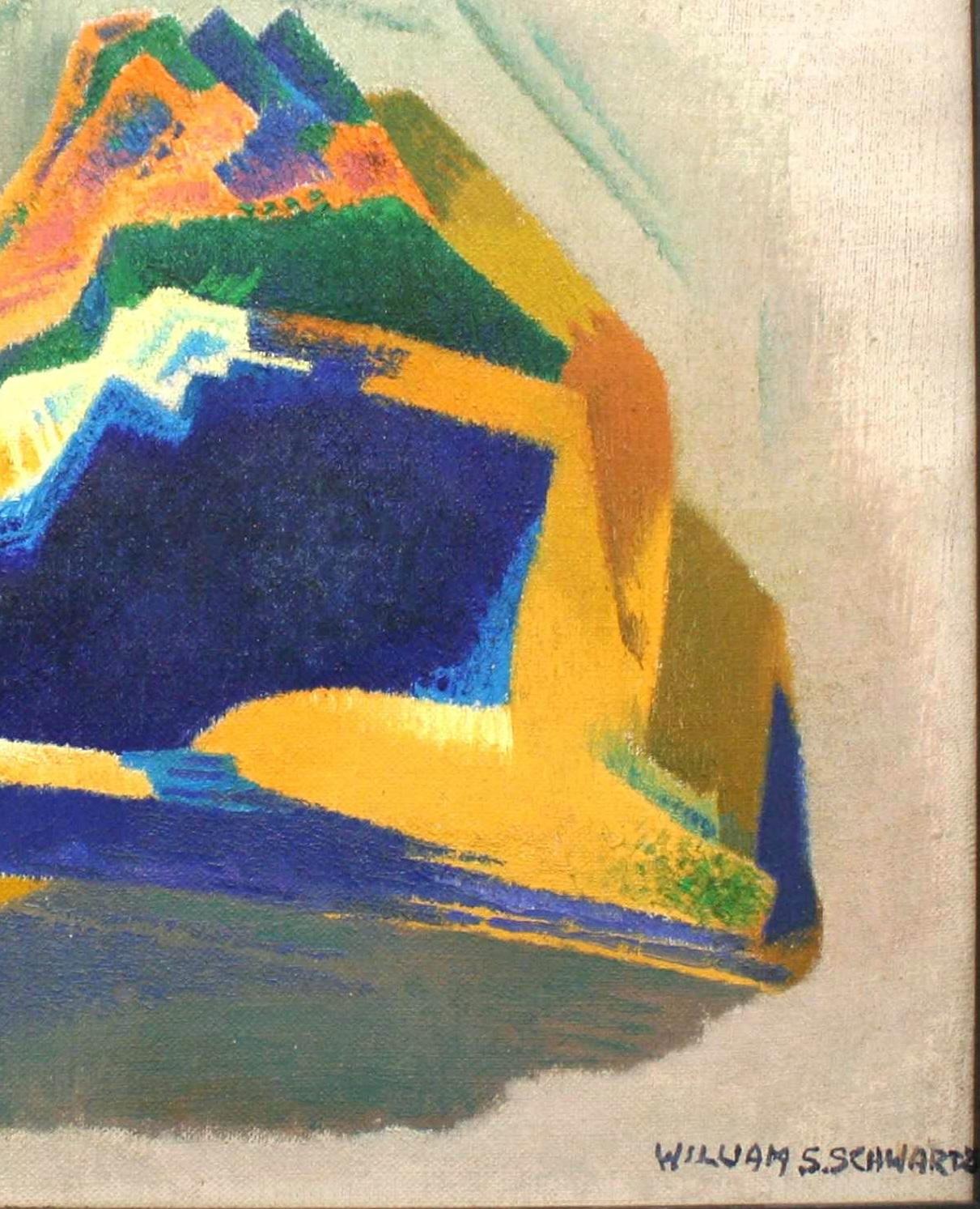 Abstraction transendentale de William Schwartz intitulée Impressions of the West n° 7 - Abstrait Painting par William S. Schwartz