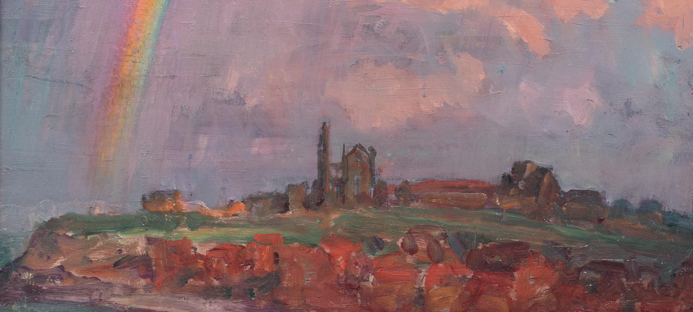 Un arc-en-ciel au-dessus de Whitby, vers 1900  par WILLIAM SAMUEL HORTON (1865-1936) 12
