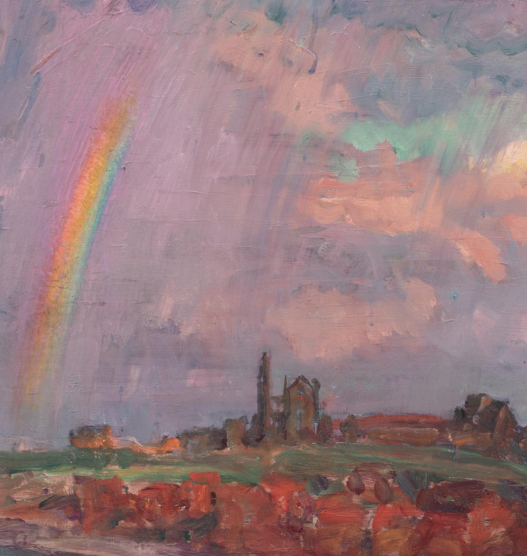 Un arc-en-ciel au-dessus de Whitby, vers 1900  par WILLIAM SAMUEL HORTON (1865-1936) 16