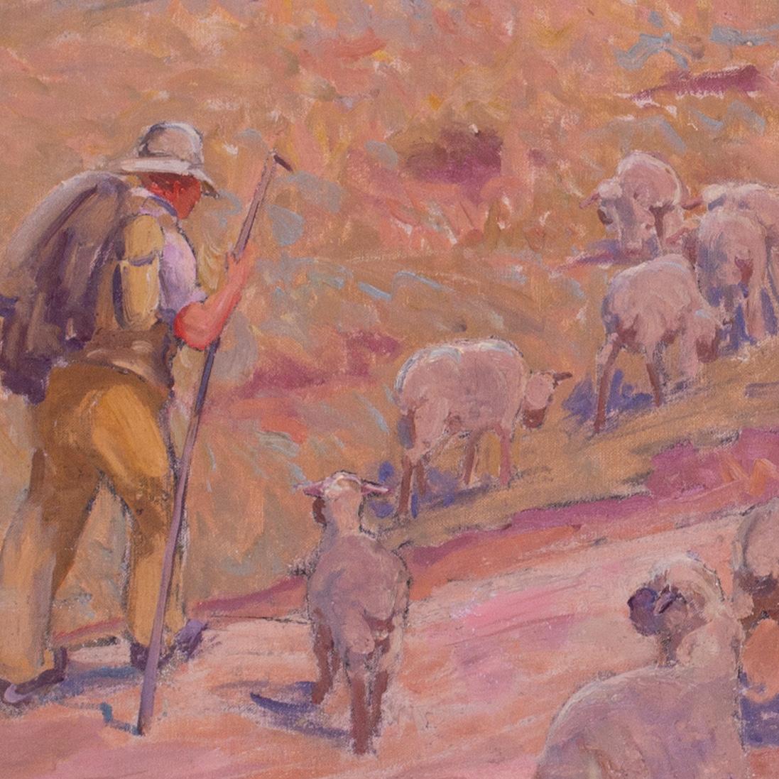 Amerikanischer Künstler William Samuel Horton Ölgemälde 'The End of the Day' im Angebot 2