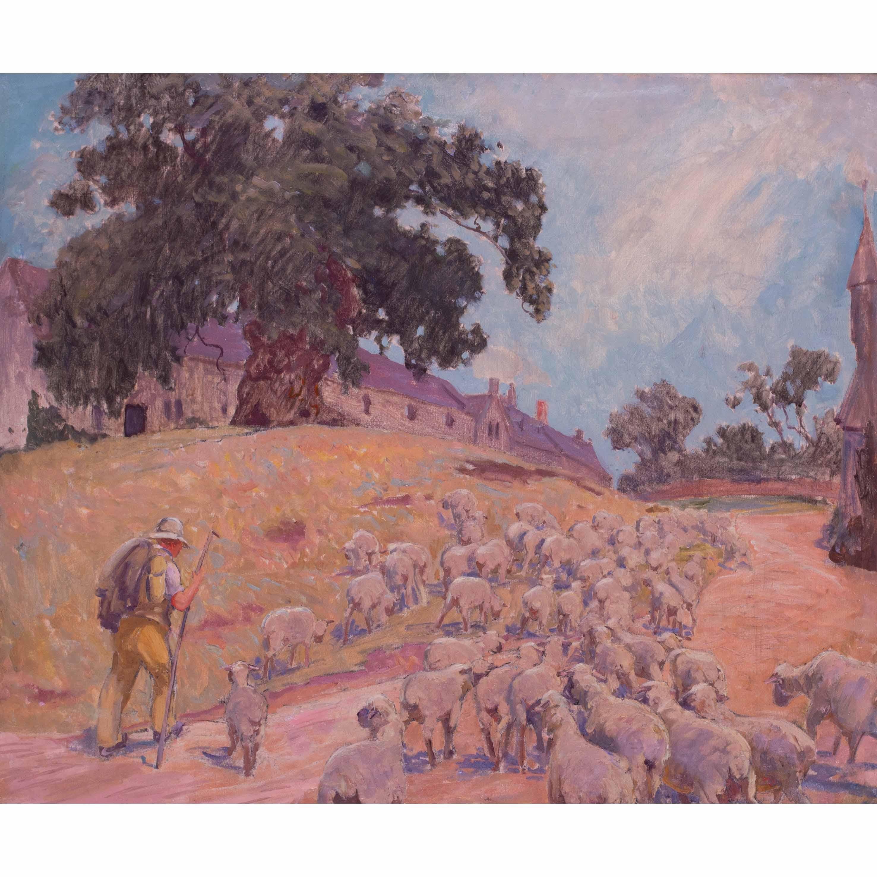 Amerikanischer Künstler William Samuel Horton Ölgemälde 'The End of the Day' im Angebot 6