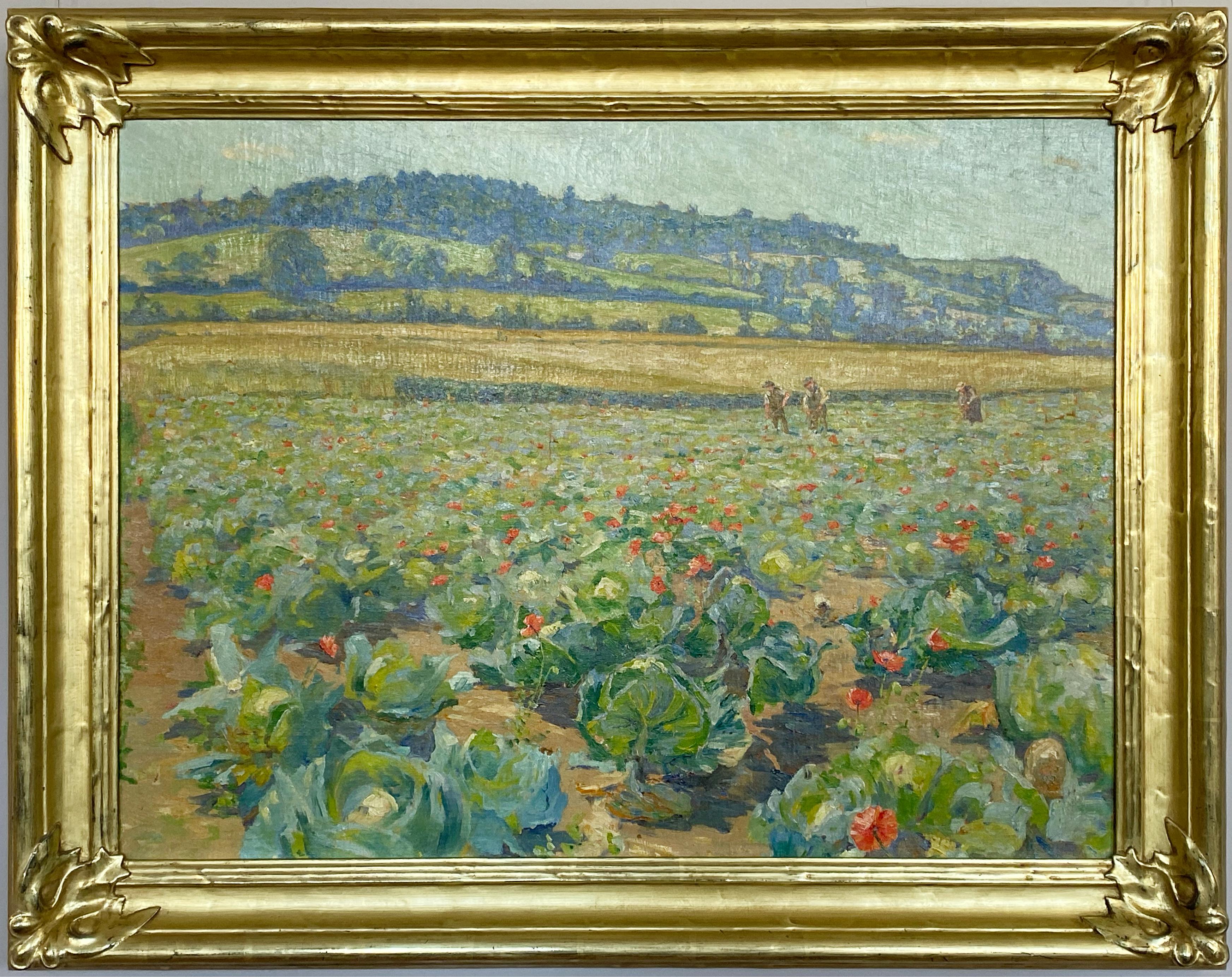 William Samuel Horton Landscape Painting – Kohlfeld in Frankreich, Sommer