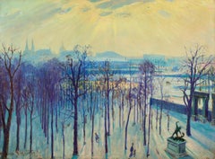 Jardín de las Tullerías - Paisaje impresionista al óleo de William Samuel Horton