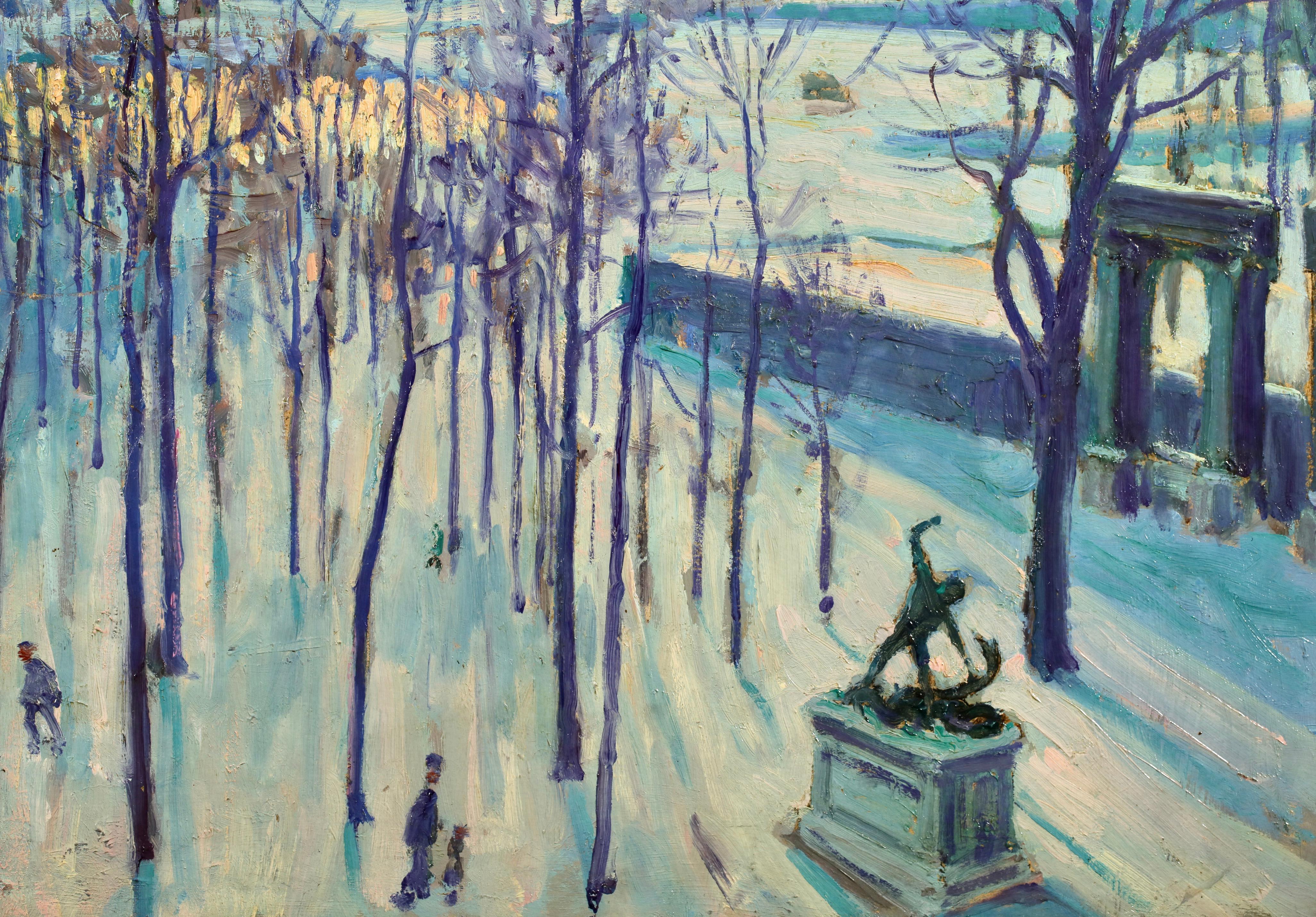 Jardin des Tuileries - Paysage impressionniste à l'huile de William Samuel Horton en vente 5