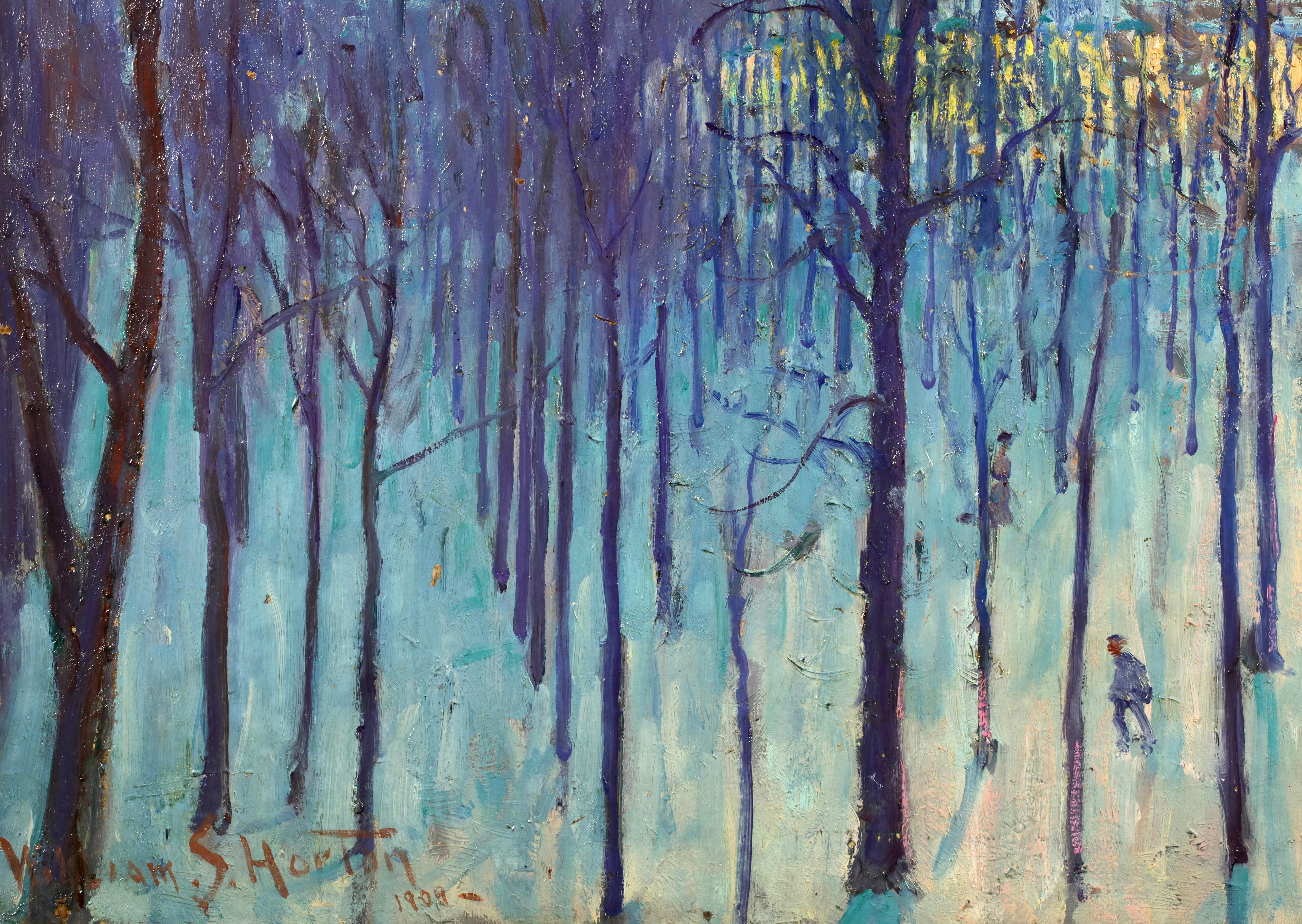 Jardin des Tuileries - Paysage impressionniste à l'huile de William Samuel Horton en vente 6