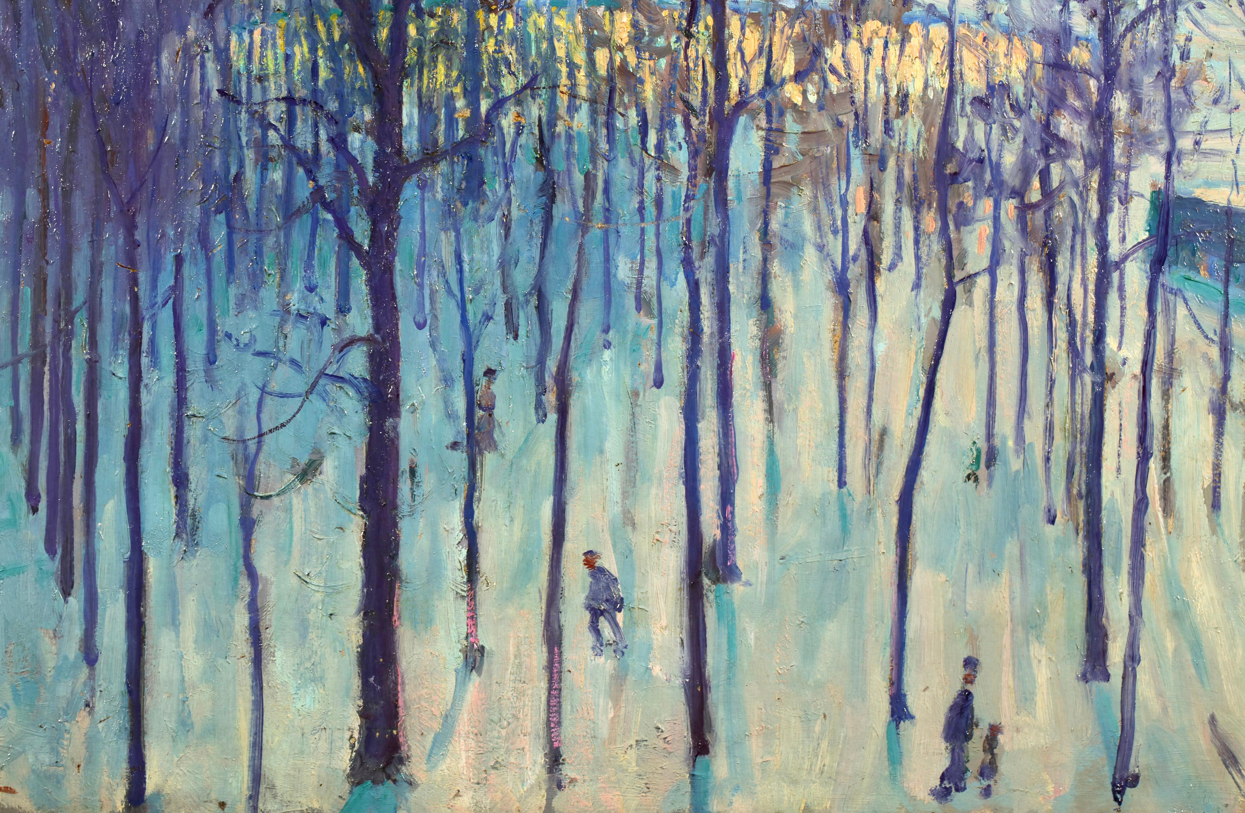 Jardin des Tuileries - Paysage impressionniste à l'huile de William Samuel Horton en vente 7