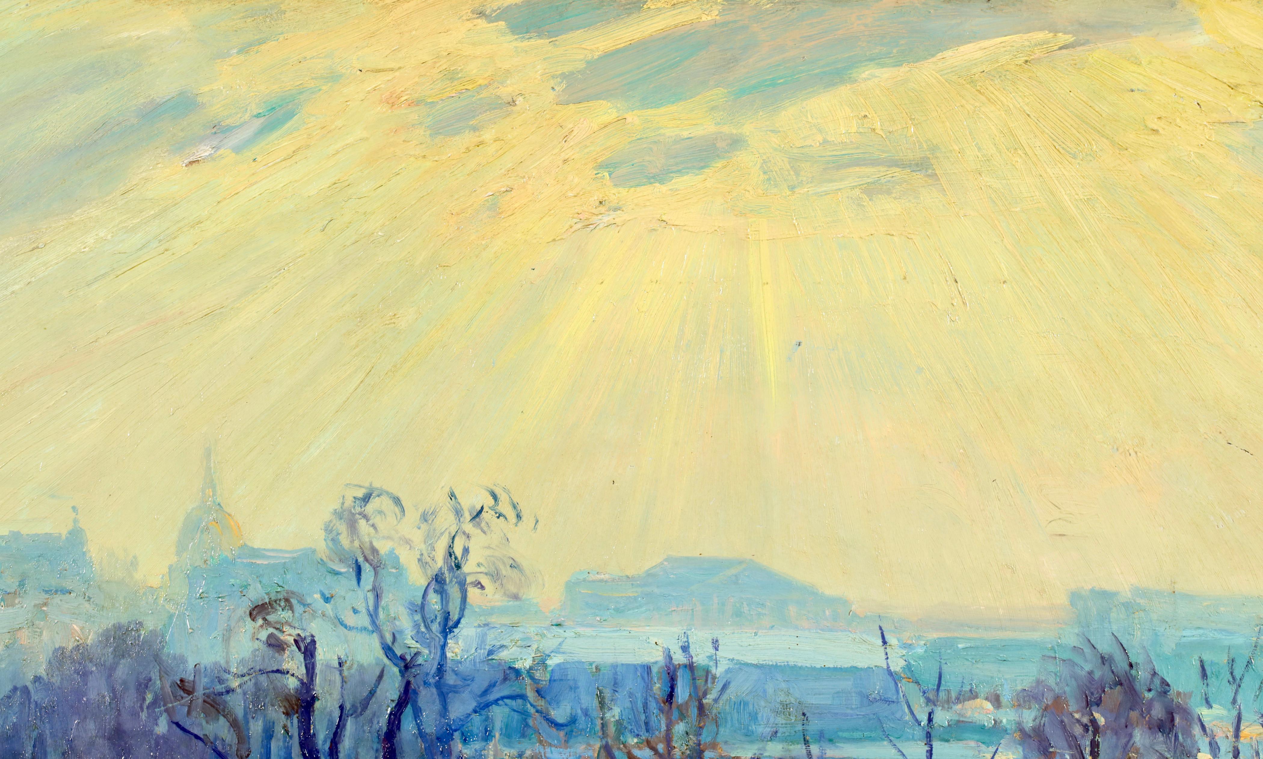 Jardin des Tuileries - Paysage impressionniste à l'huile de William Samuel Horton en vente 8