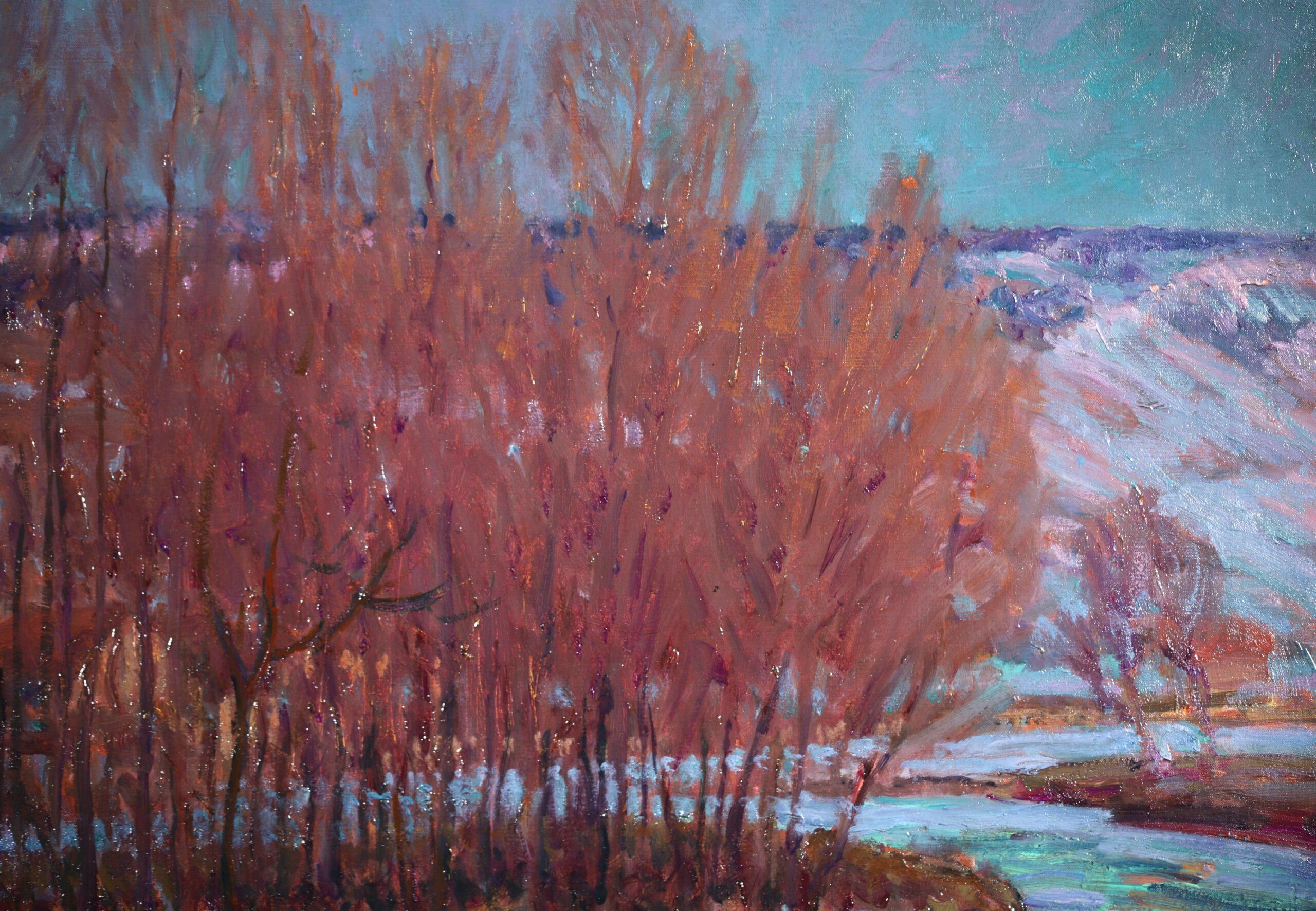 Lumier et neige fondante - Impressionist Landscape Oil by William Samuel Horton For Sale 9