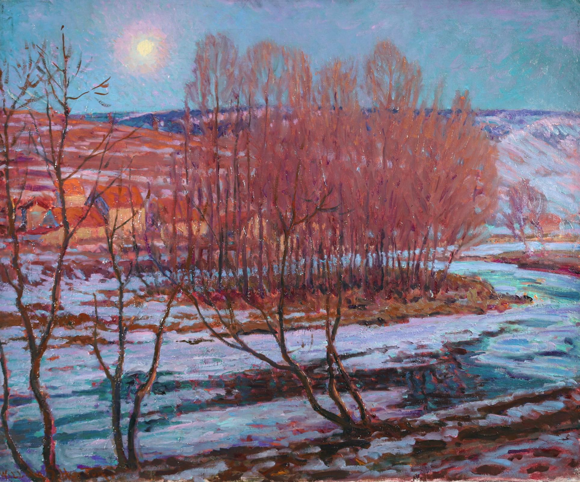 Lumier et neige fondante - Paisaje impresionista Óleo de William Samuel Horton en venta 3