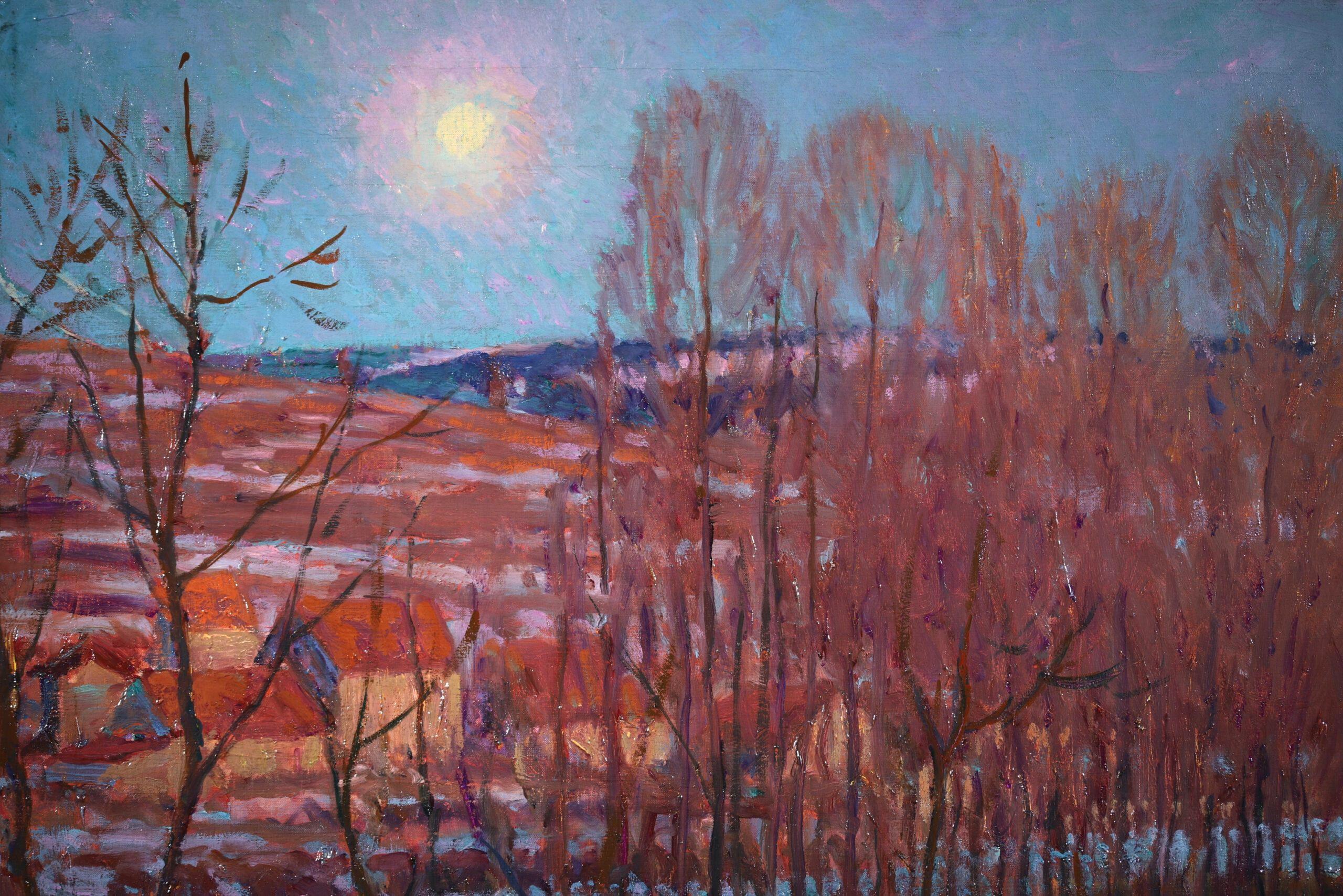 Lumier et neige fondante - Impressionist Landscape Oil by William Samuel Horton For Sale 5
