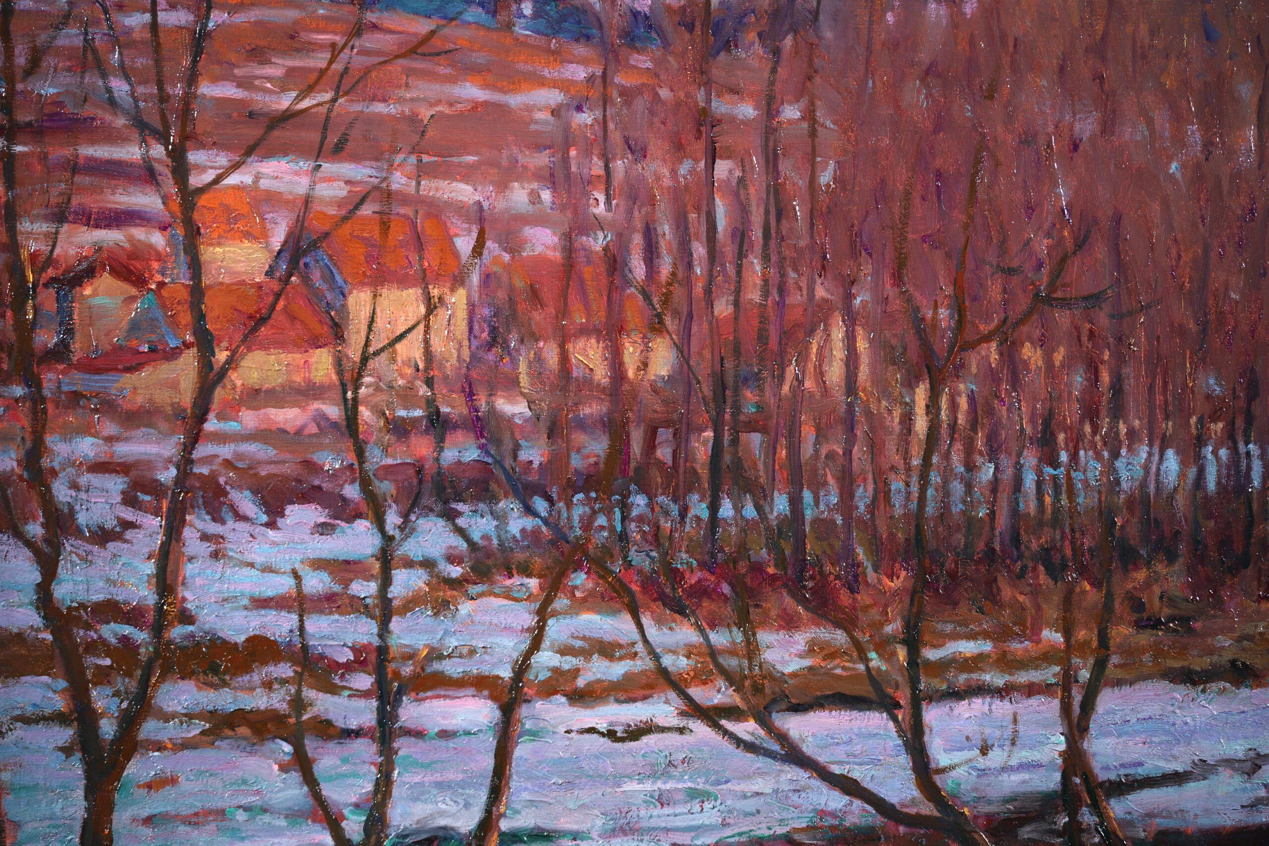 Lumier et neige fondante - Impressionist Landscape Oil by William Samuel Horton For Sale 8