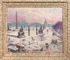 Winter, La Place De La Concorde Paris, Anfang des 20. Jahrhunderts, William Samuel HORTON