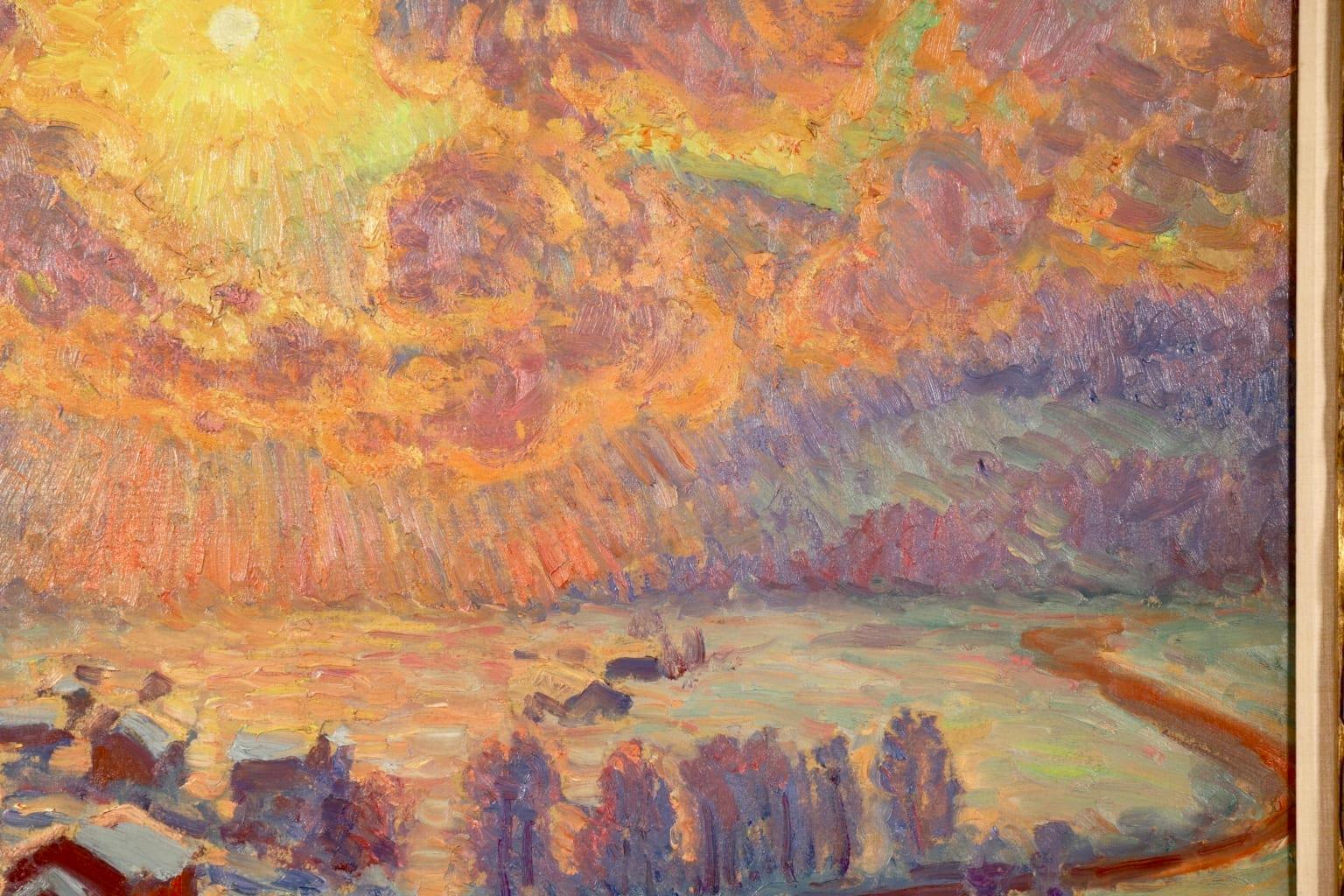 Winter Sun - Gstaad - Impressionist Oil, Winter Landscape, William Samuel Horton 2