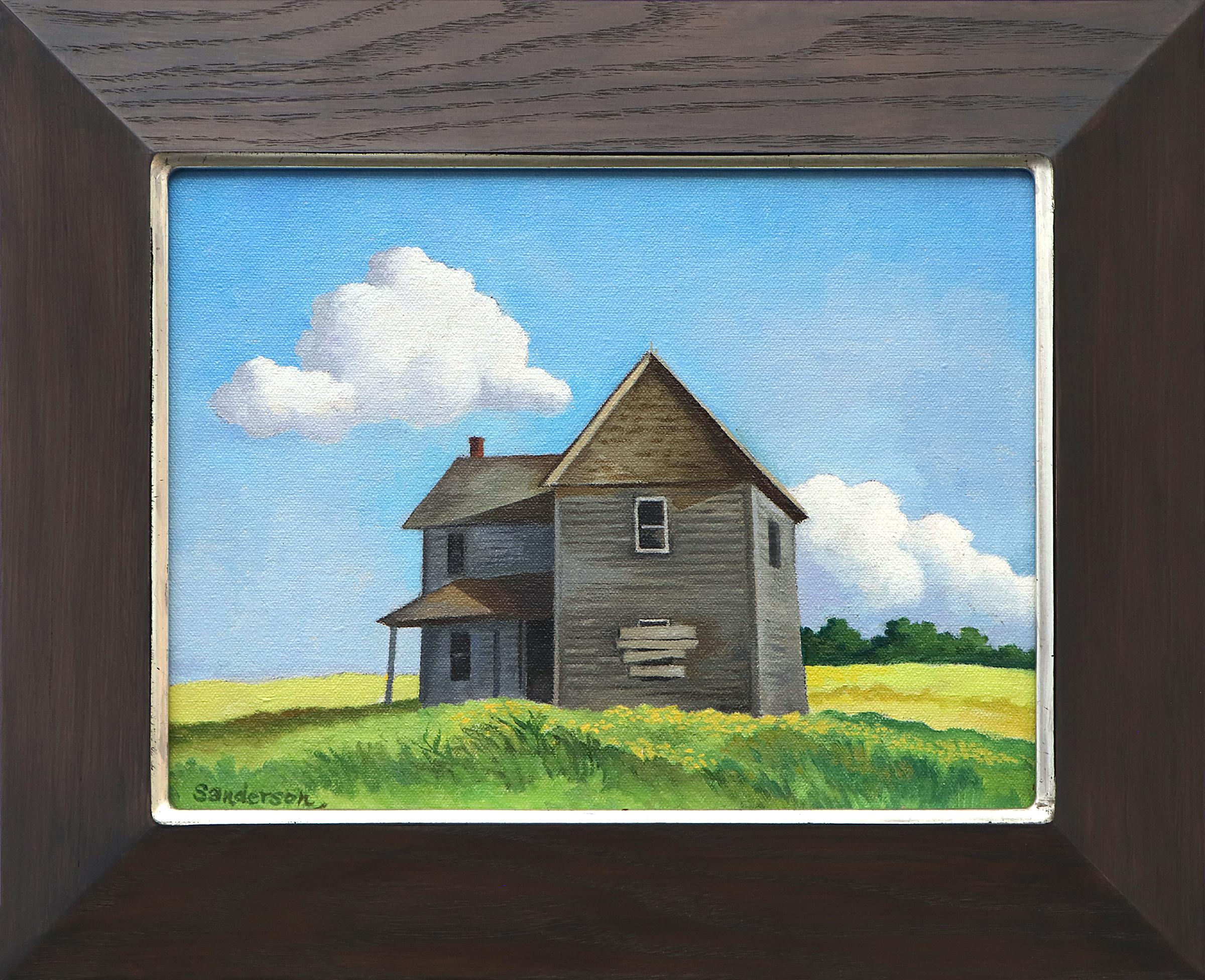 Abandoned (Colorado) - Amerikanische moderne Landschaft des 20. Jahrhunderts, Ölgemälde – Painting von William Sanderson