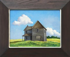 Abbandonato (Colorado) - Pittura ad olio di paesaggio moderno americano del XX secolo