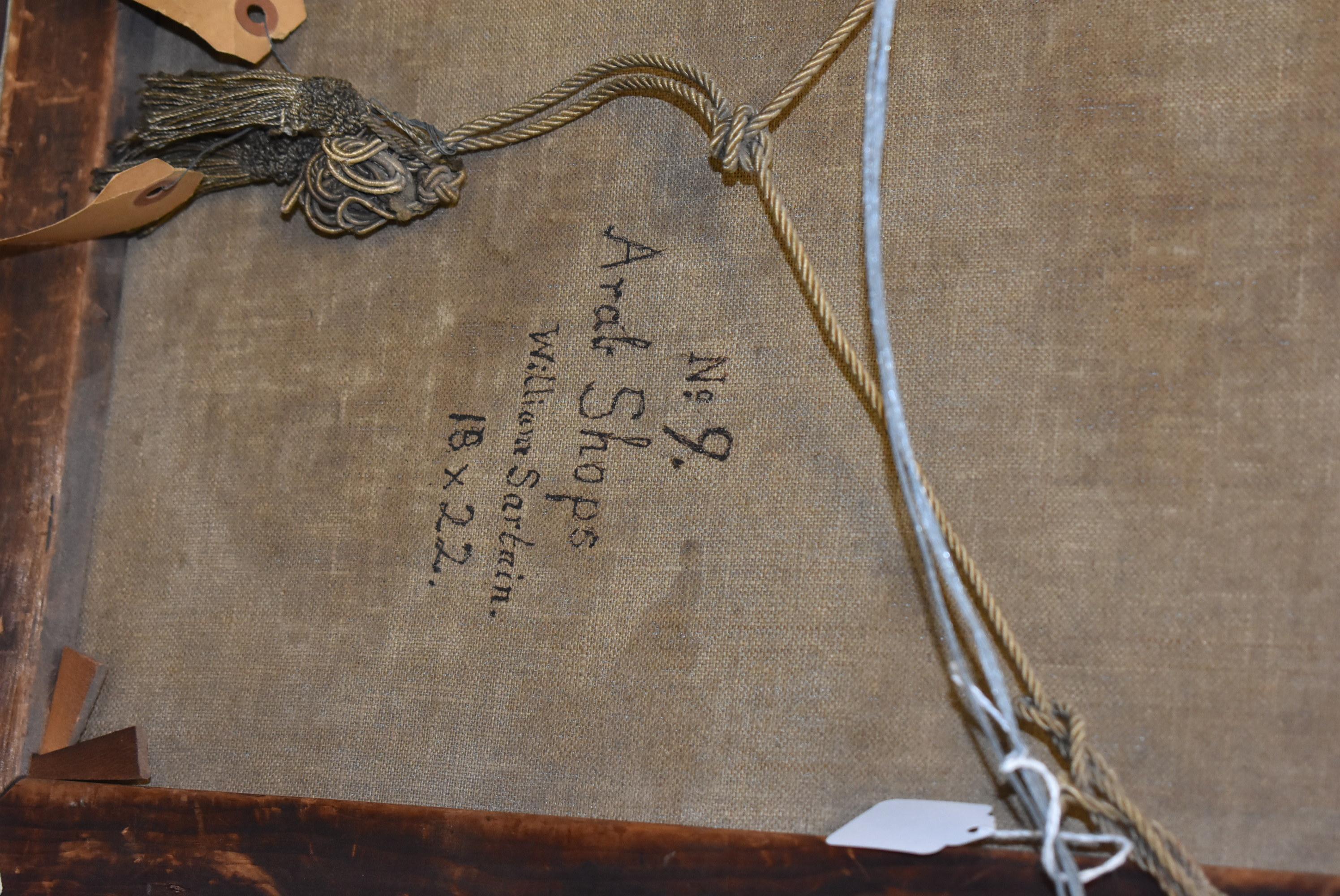 William Sartain Arab Shops No. 9, Ölgemälde auf Leinwand im Angebot 2