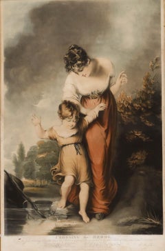 W. Say (1768-1834) after H. Thomson (1773-1843) - Mezzotint, Crossing the Brook